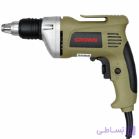 دریل پیچ‌گوشتی برقی کرون CROWN مدل CT12001 توان 710 وات بیت‌خور 1/4 اینچ