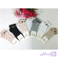 جوراب مچی زنانه طرح برجسته LV