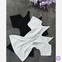 تیشرت زنانه سرشانه زنجیردار