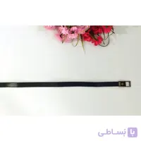 کمربند زنانه چرم مشکی با عرض ۱.۸ سانتی