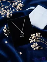 گردنبنددخترانه قلب صفحه مشکی