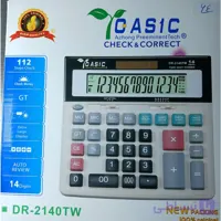ماشین حساب اداری مدل DR2130TW دکمه های برجسته و مقاوم در برابر ضربه