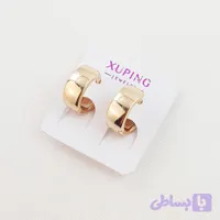 گوشواره حلقه ای زنانه ژوپینگ مدل ساده - رنگ ثابت و ضد حساسیت
