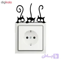 استیکر کلید پریز طرح گربه کد M10 تولیدی مستر لوکسینو