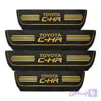 برچسب پارکابی خودرو مهدیار مدل چرم کد pkT1091 مناسب برای تویوتا C-HR بسته 4 عددی تولیدی مستر لوکسینو