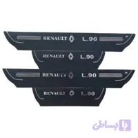 برچسب پارکابی خودرو طرح چرم کد M385 مناسب برای L90 مجموعه 4 عددی تولیدی مستر لوکسینو
