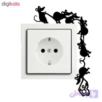 استیکر کلید پریز طرح موش کد B09 تولیدی مستر لوکسینو