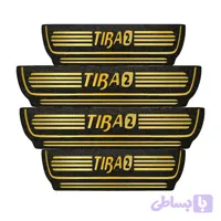 برچسب پارکابی خودرو مهدیار طرح چرم کد pkT1071 مناسب برای تیبا2 بسته 4 عددی تولیدی مستر لوکسینو