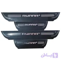 برچسب پارکابی خودرو طرح چرم کد M396 مناسب برای رانا پلاس مجموعه 4 عددی تولیدی مستر لوکسینو