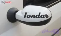 استیکر خودرو طرح تندر کد 101205 مجموعه دو عددی تولیدی مستر لوکسینو