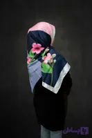روسری طرح «گلهای شرقی»