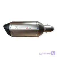 اگزوز 3 گوش اکروپاویچ بزرگ نقره ای + سایلنس
