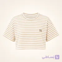 کراپ miu miu خاکی