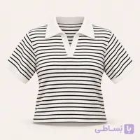 پولوشرت راه راه زنانه زارا سفید