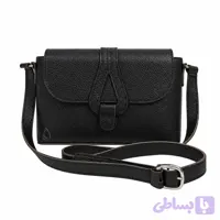 کیف دوشی زنانه چرم طبیعی مشکی