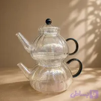 کتری قوری پیرکس دسته رنگی