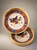 سینی چوبی و با کفه رزین