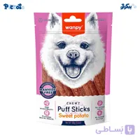 تشویقی سگ پاف استیک طعم گوشت ونپی Wanpy Puff Sticks