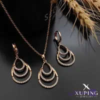 نیم‌ست ژوپینگ با زنجیر کد 3721 | طرح متنوع با آبکاری طلای 18 عیار