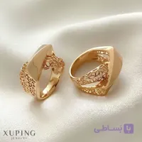 انگشتر زنانه، ژوپینگ، جواهری، رنگ طلایی، ضدحساسیت