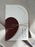 کارت عروسی کاغذی _ مدل آترین