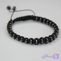 دستبند بافت چرم حدید