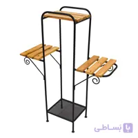 استند گلدان چهارپایه ای دسته دار با 4 جاگلدانی مدل S3