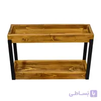 استند ادویه چوبی دو طبقه بدون آویز مدل A2