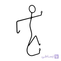 آویز گلدان طرح آدمک دونده مدل S10