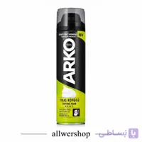 فوم اصلاح صورت مردانه آرکو من Arko Men مدل Hemp حاوی روغن دانه شاهدانه | حجم ۲۰۰ میلی‌لیتر