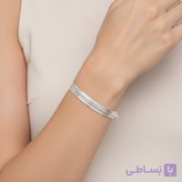دستبند استیل/نقره ۵ لایه زنجیر ماری براق مدل مجلسی