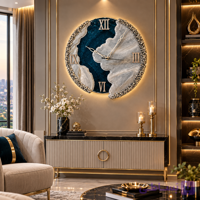 ساعت دیواری ڑنودآبی بانورپردازی ملایم کد630