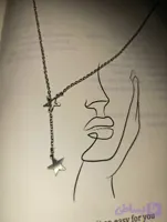 گردنبند دو ستاره متحرک مینیمال