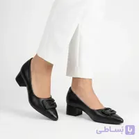 کفش مجلسی زنانه پشت باز پاشنه 3 سانت مدل خطی