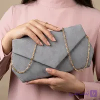 کیف زنانه مجلسی پاکتی زنجیردار