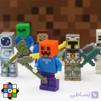 اکشن فیگور لگویی ماینکرفت 8 عددی با سلاح