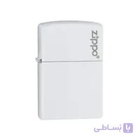فندک بنزینی سفید Zipoo | طراحی کلاسیک، بدنه برنجی مقاوم