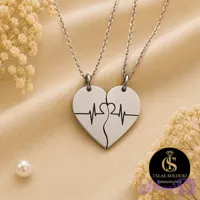 پلاک نقره طرح قلب