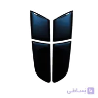 برچسب کالرینگ سه بعدی عقب اسپرت مناسب برای پژو207 بسته 4 عددی