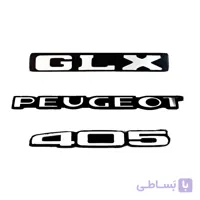 آرم پلکسی اسپرت صندوق پژو 405 GLX بسته سه عددی رنگ قرمز