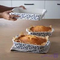 ست مرغ خوری مستطیل شکوفه آبی