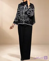 کت نیم لمه کار دست لوزی
