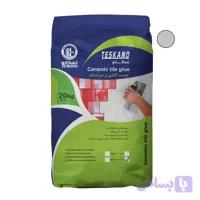 چسب کاشی پودری تسکانو الیاف دار 20 کیلو خاکستری