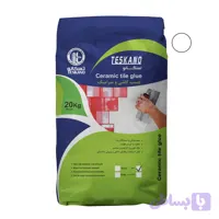 چسب کاشی پودری تسکانو الیاف دار 20 کیلو سفید