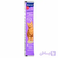 بستنی گربه وینستون طعم گوشت گاو و علف گربه ۱۵ گرم | Winston Schleckerli mit Rind und Katzengras