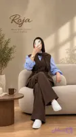 1372|سه تیکه وِست شومیز شلوار مدل رویا