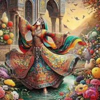 نقاشی الماسی طرح دختر ویولنیست - سایز ۴۰ در ۵۰ | ترندتوی