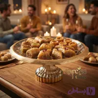 شیرینی خوری آکوامارین ارغوانی سند بلاست طلامات