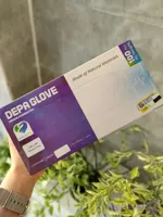 دستکش لاتکس بدون پودر دپا (DEPA GLOVE) سایز L بسته ۱۰۰ عددی