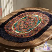 رومیزی پته دوزی طرح گلستان